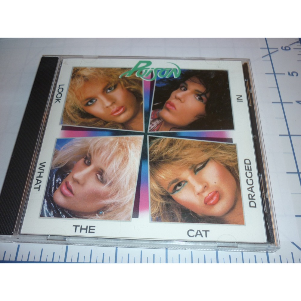 Poison Look What The Cat‎ Dragged In CD Album 1986 Capitol Records 077774673525